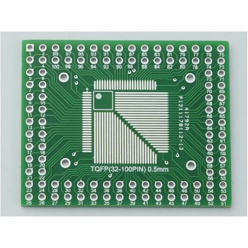 

Qfp32 lq64 TQFP100 FQFP80 Адаптер 0,5 0,8 мм PCB SMD для DIP-конвертера