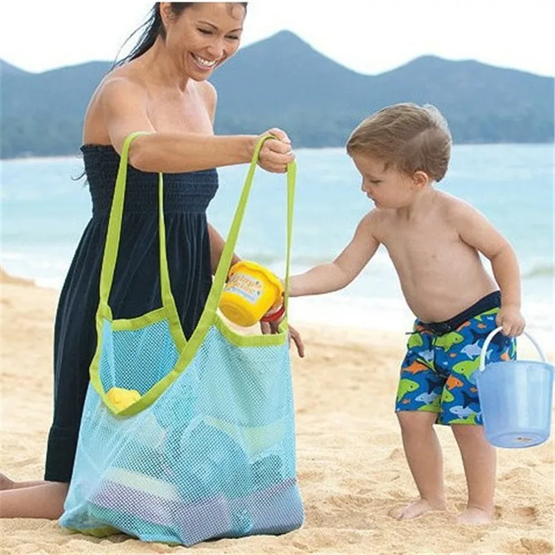 

Large Capacity Net Design Beach Toy Storage Bag Home Storage Accessories Net Three Colors