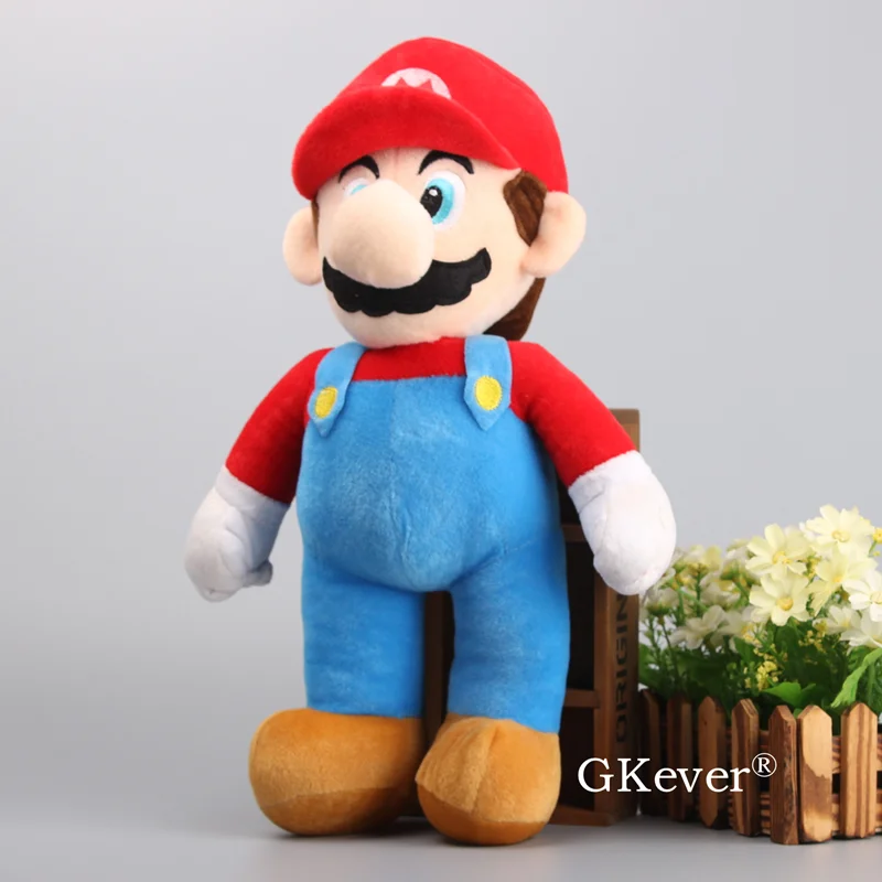 42 см серия Марио Луиджи Плюшевые игрушки куклы Мягкие животные игрушки из мультиков Аниме Фигурка большой размер подушка дети мальчики подарок