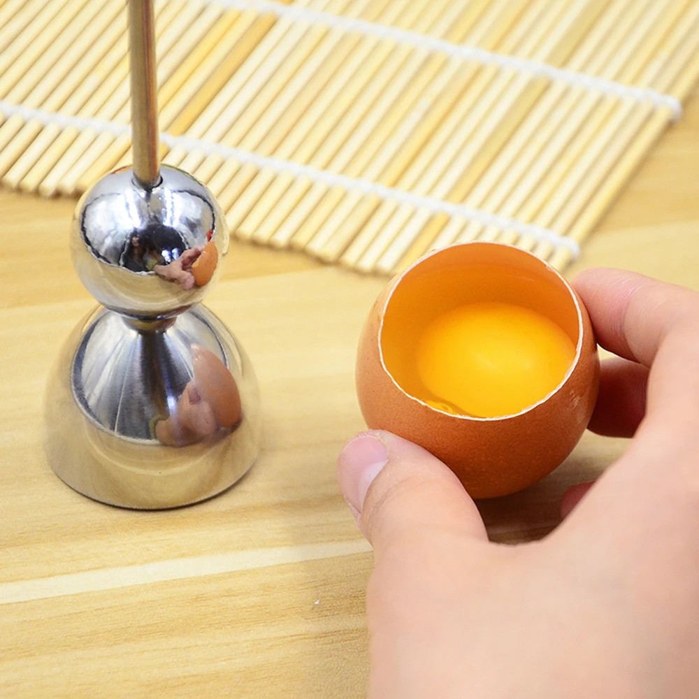 Creative Kitchen Dining Egg Topper Cutter Shell Opener Egg Knocker Stainless Steel Egg Shell Scissors Cutters Tools Dropship