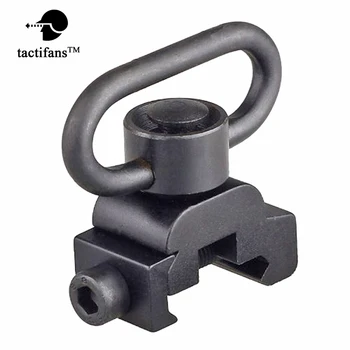 

Detach Push Button Sling Swivel Heavy Duty Quick Release Adapter Set Picatinny Rail Mount Base 20mm Connecting Sling Ring