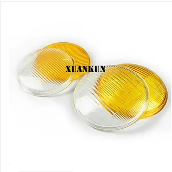 

CG125 GN125 Motorcycle Retro Retro Headlight Glass Metal Headlight Special Yellow White
