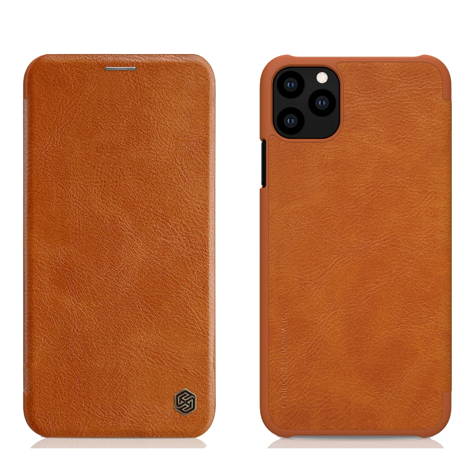 Чехол для Apple iPhone 11 Pro Max, чехол для iPhone 8, 7 Plus, X, Xs, Xr, чехол Nillkin, роскошный кожаный чехол с отделением для карт, флип-чехол, чехол