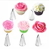 5 pcs Rose Petal Metal Cream Tips Cake Decorating Tools Steel Icing Piping Nozzles Cake Cream Decorating Cupcake Pastry Tool ► Photo 2/6