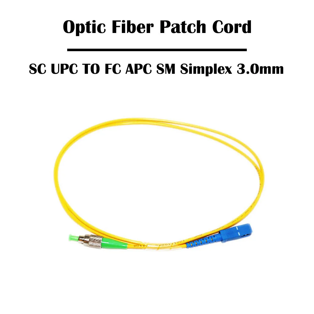 10 шт. 15 метров SC UPC к FC APC волоконный Соединительный шнур одномодовый 9/125 SM Simplex 3 0 мм