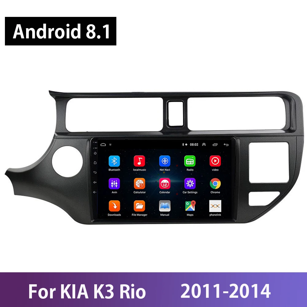 Android 8 1 автомобильный Радио мультимедийный видео плеер для KIA K3 RIO 2011 2012 2013 2014 Navigaion
