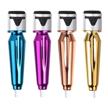 Дети пение микрофон поют песни портативный стерео Студийный микрофон KTV Караоке маленький микрофон для мобильного телефона ноутбук ПК настольный компьютер инструмент