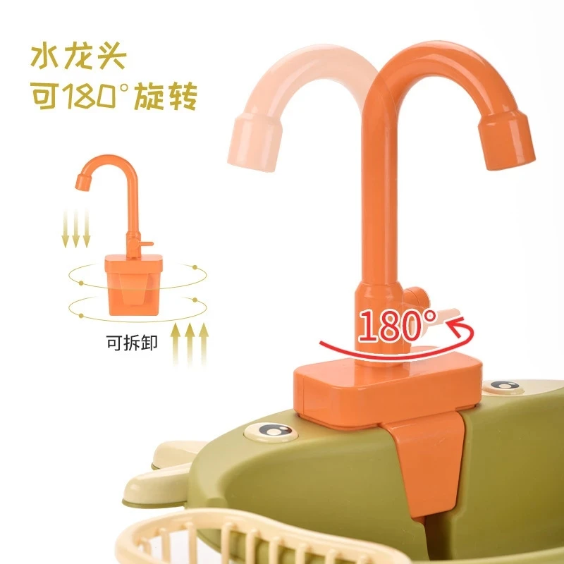UMEILE Kids Kitchen Toys Simulation Electric Dishwasher Pretend Play Mini Kitchen Food Educational Toys Role Playing Girls