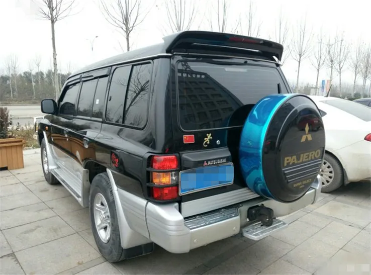 Для Mitsubishi V33 Pajero Спойлер ABS Материал заднего крыла автомобиля праймер задний