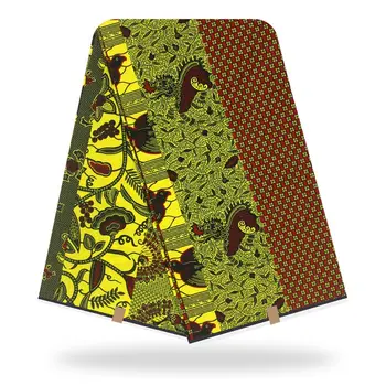 

Various stitching wax cloth patterns Wax High Quality 6 yard African Fabric for Party Dress H7