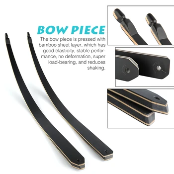 

2 Pcs Bow Limbs 30-60 Lbs for Junxing F172 DIY Bow Accessory for Archery Hunting Shooting