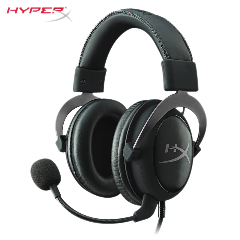 Игровая гарнитура HyperX Cloud II красные наушники с объемным звуком virtual 7,1 для вашего ПК обеспечивают кристально чистый точный звук