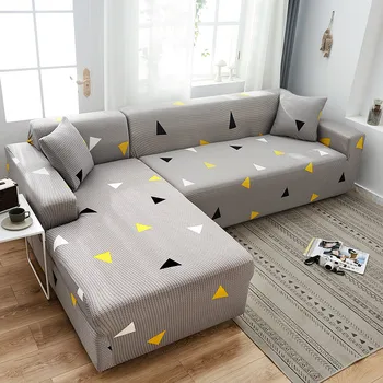 

Geometric Sofa Cover Stretch Elastic Sofa Covers for Living Room Couch Covers Sectional Corner L-shape Sofa Cover