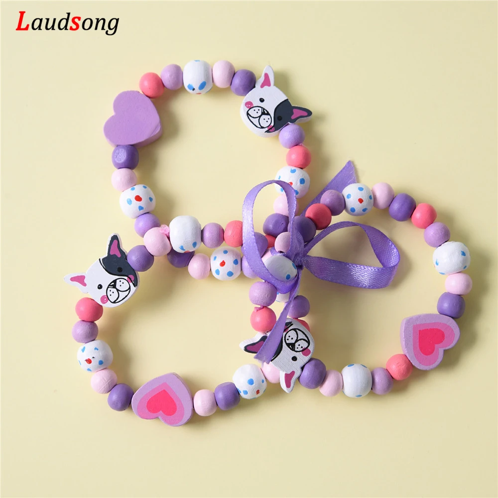 Wooden Children's Bracelet Children's Beads Bracelet Children's