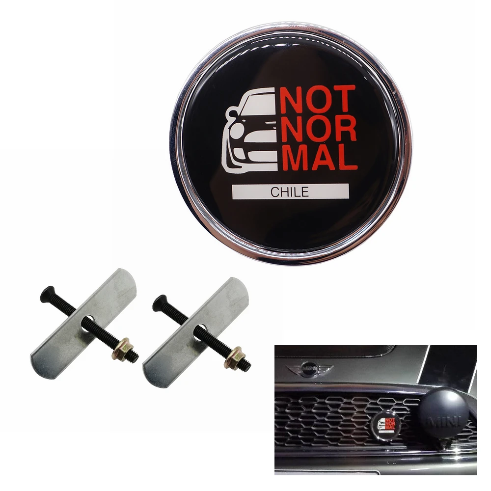 Для MINI Cooper R50 R52 R53 R55 R56 R60 R61 F54 F55 F56 F57 F60 Стайлинг автомобиля передний Гриль стикер