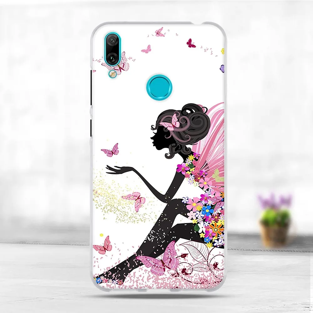 Для Funda Huawei Y7 Prime 2019 чехол для Pro телефона силиконовый мягкий ТПУ Enjoy 9