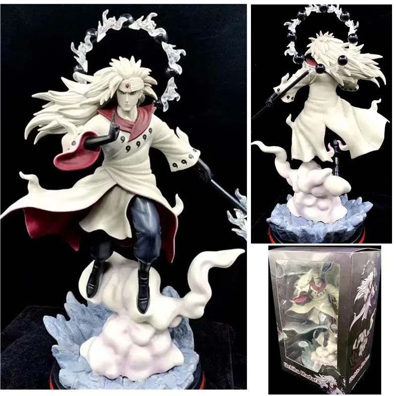 

Anime Figure GK Uchiha Madara Rikudo Sennin Ootutuki Hagoromo PVC Action Figure Collectible Model Toys For Gift 36cm