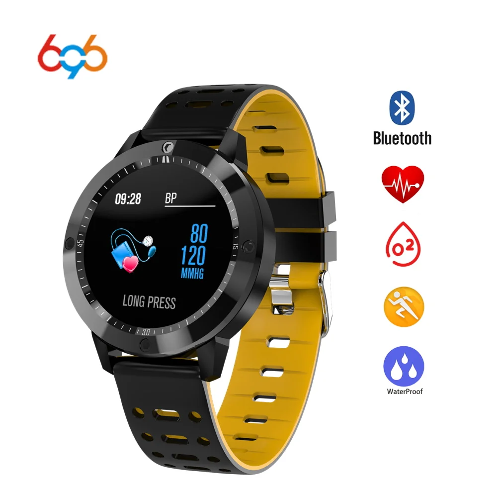 

696 CF58 waterproof Tempered glass Smart watch Activity Fitness tracker Heart rate monitor Sports Men women smart-watch