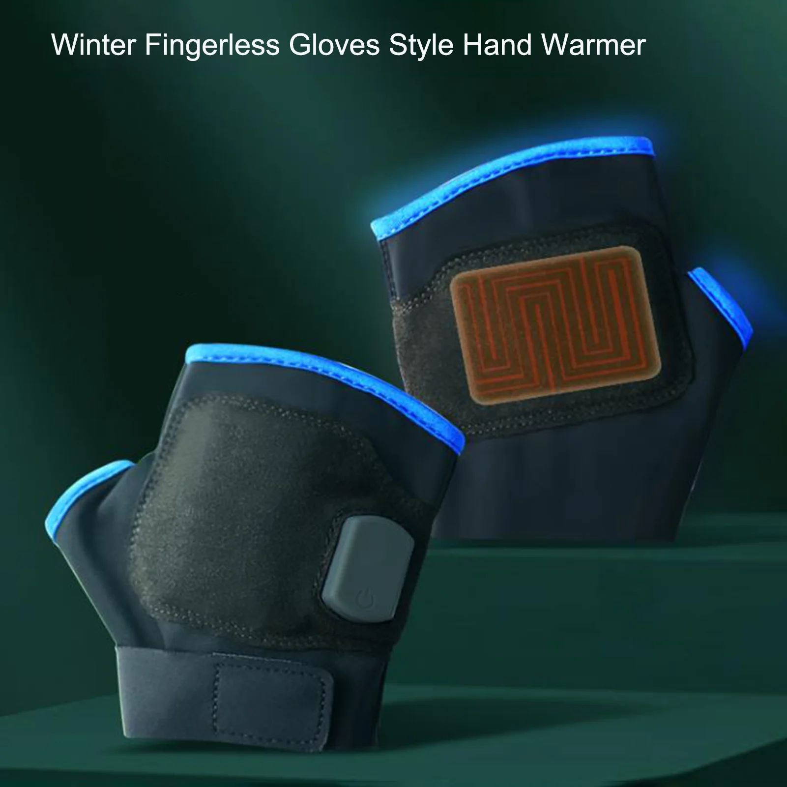 Winter Hand Warmer Fingerless Gloves Style 3 Modes USB Rechargeable