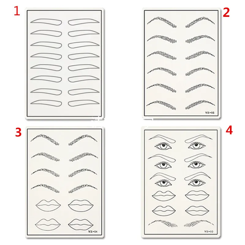 

High Quality Microblading Eyelashes Extension Planting Makeup Tool Tattoo Practice Skin For Permanent Makeup Tattoo Accessories