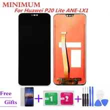 Для huawei P20 Lite ANE-LX1 ANE-LX3 ЖК-дисплей кодирующий преобразователь сенсорного экрана в сборе Замена для P20Lite Nova 3E 5,8" экран