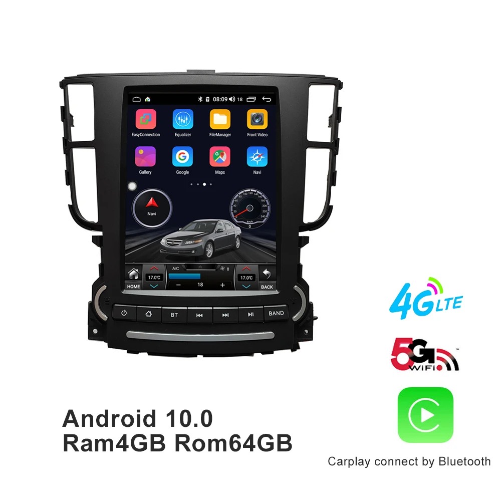 Android 10 0 4 + 64G Octa core Для TL 2004 2008 автомобиль радио GPS навигации DVD плеер мультимедиа Carplay Mirrorlink DSP|Мультимедиаплеер