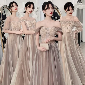 

Fairy Dream Chinese Bridesmaid Oriental Party Female Cheongsam Stage Show Qipao Dress Elegant Celebrity Banquet Dresses De Festa