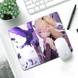 Genshin impacto pequeno mouse pad gabinete computador gamer gamers decoracion tapete de mesa do computador teclado varmilo sexy menina ahri mousepad