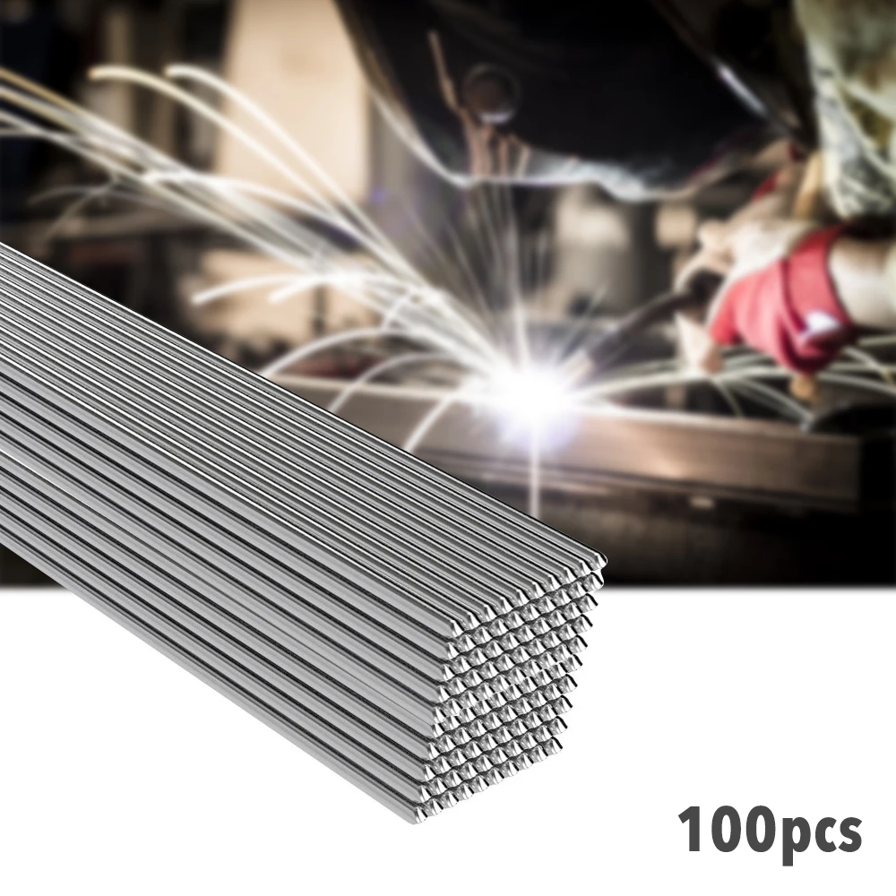 

100pcs 2/1.6mm Low Temperature Pure Tin Welding Wire Flux Cored Soldering Rod No Need Solder Powder