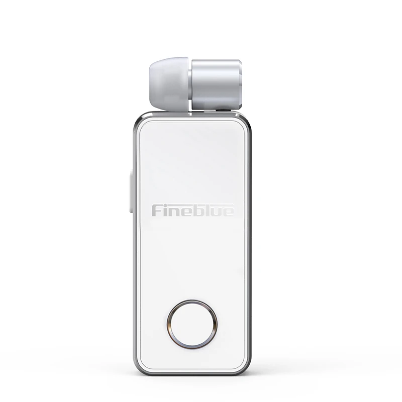 FineBlue F2 Wireless Bluetooth V5 0 Headset Handsfree Vibrating Alert Wear Clip Earphone Noise Cancellation for Smartphone