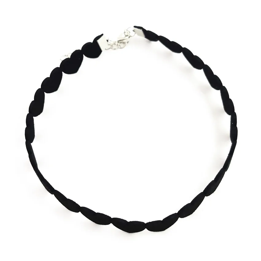 Женское темпераментное ожерелье с цепочкой бархатное любовным черепом