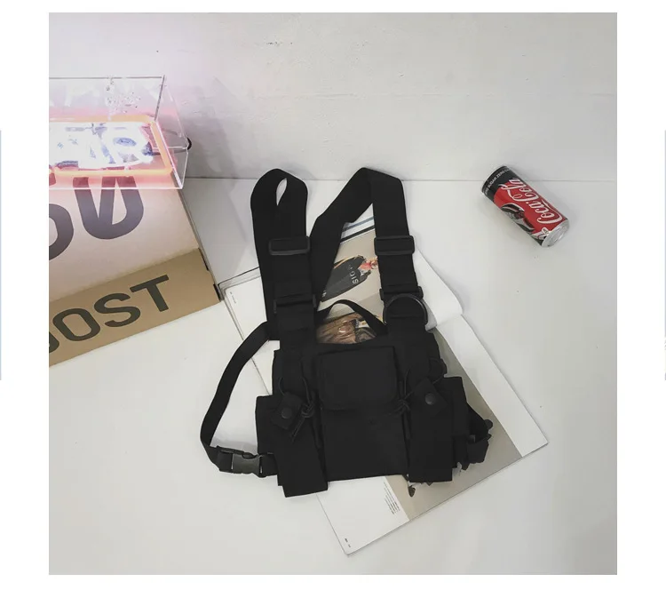 Водонепроницаемая функциональная модная нагрудная сумка для мужчин и женщин, хип-хоп, нагрудный жилет с карманами, Спортивная охотничья тактическая упаковка с пулями