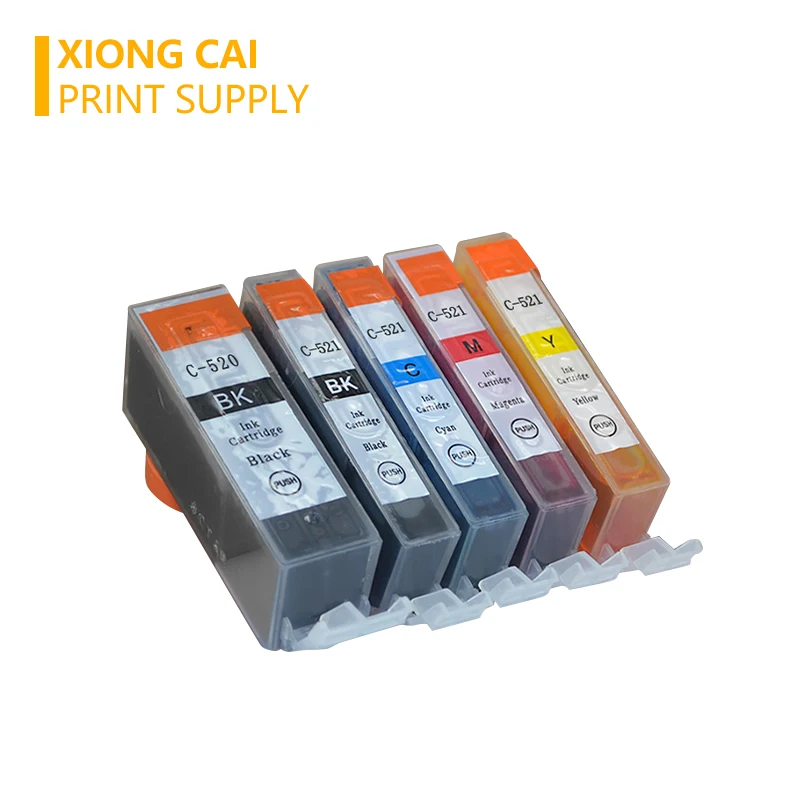 5 шт. PGI520 PGI 520 CLI 521 совместимые чернильные картриджи для Canon PIXMA IP3600 IP4600 IP4700 MX860 MX870