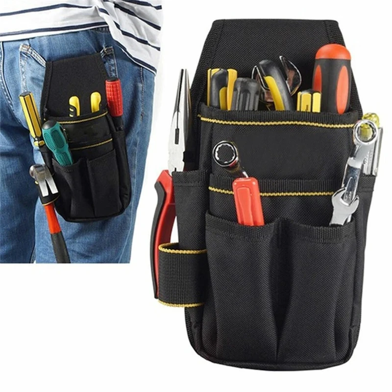 tool chest for sale Multi-Function Tool Pocket Belt Bag Oxford Drill Holster Tool Pockets Portable Storage Bag Waterproof Maintenance Tool Waist Bag laptop tool bag