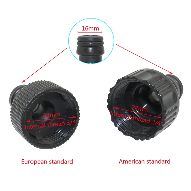 1 Beállított 3/4 Hüvelykes Amerikai Szabvány/Európai Standard Női/Férfi Szál Gyors Csatlakozók Készlet Kerti Öntözési Vízcsatlakozók - Image 5