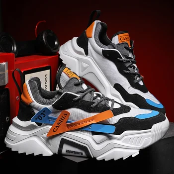 

New Running Shoes for Men Breathable Gym Shoes Thick bottom Sports Sneakers Comfortable Outdoor Light Runing Jogging Shoes