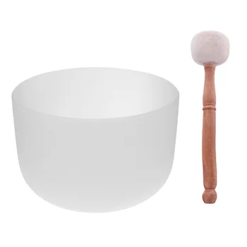 

F Note Heart Crystal Singing Bowl Excellent Quality Relax 8inch & Felted Mallet