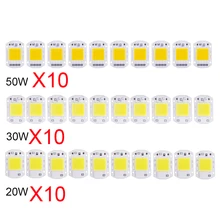

10PCS 220V LED chip 20W 30W 50W COB chip Smart IC No driver required LED lamp beads for floodlight spotlight Diy lighting