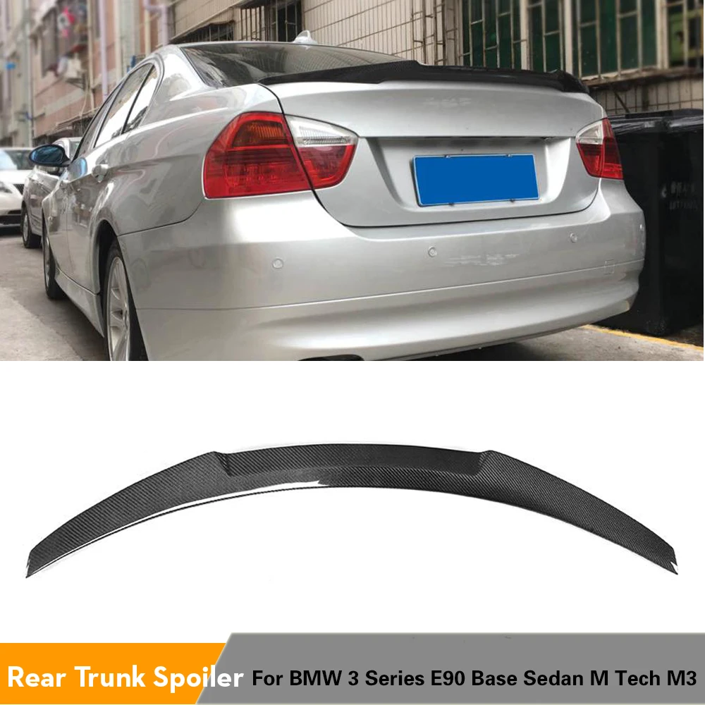 Meyffon Rear Trunk Spoiler Wing Fits for BMW F30 3 Series Sedan & F80 M3 Sedan 2012-2017 Carbon Fiber Style