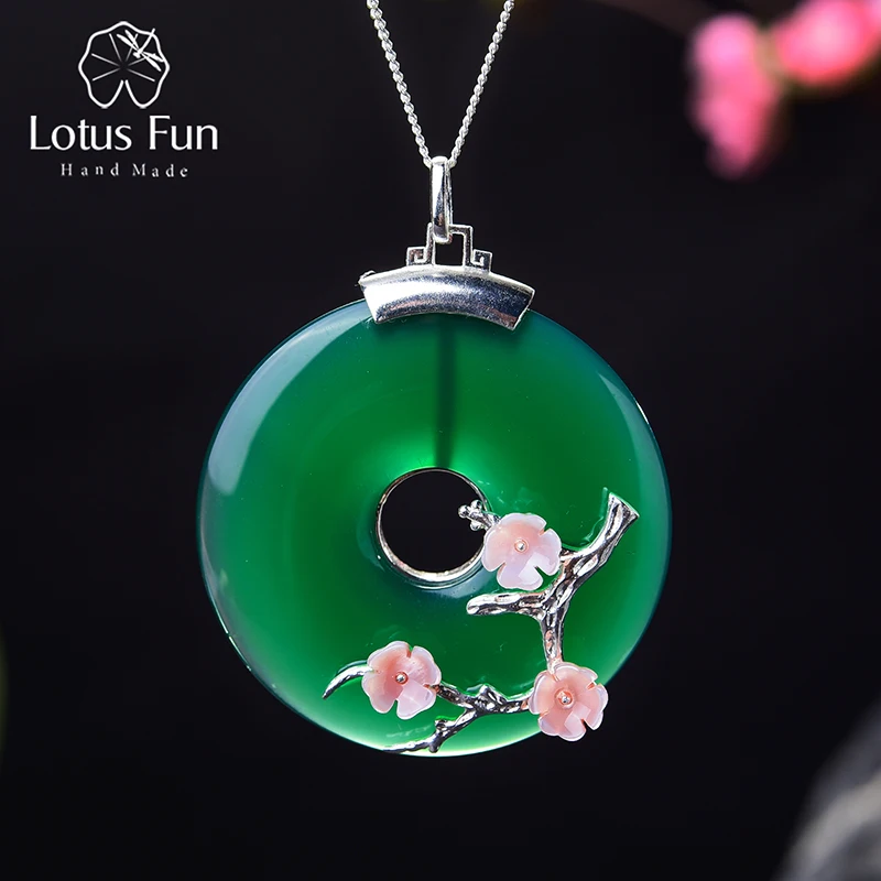 Lotus Fun реальные 925 стерлингового серебра ручная работа хорошее ювелирное изделие