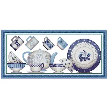 

Porcelain counted printed on the canvas 11CT 14CT DIY kits wholesale Chinese Cross Stitch embroidery needlework Sets