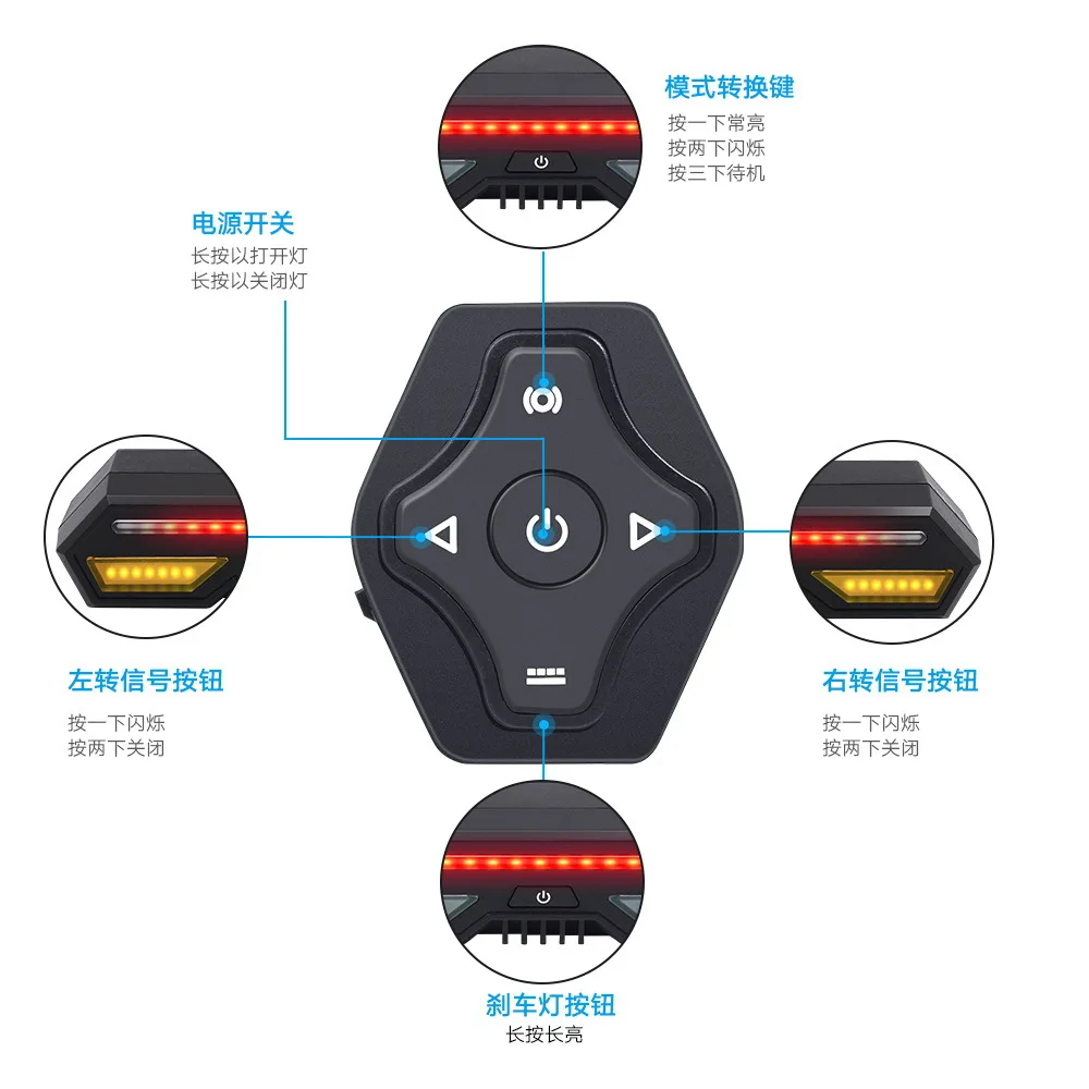 Велосипедный свет usb заряжаемые Аксессуары для велосипеда беспроводной пульт дистанционного управления светодиодный свет поворота велосипеда предупредительный светодиод гаджеты