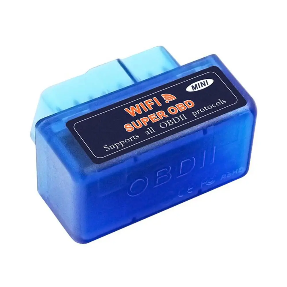 ELM327 wifi OBD2 OBDII V1.5 автомобильный диагностический сканер инструмент elm 327 V1.5 wifi автоматический считыватель кодов многоязычный для iOS iphone Android