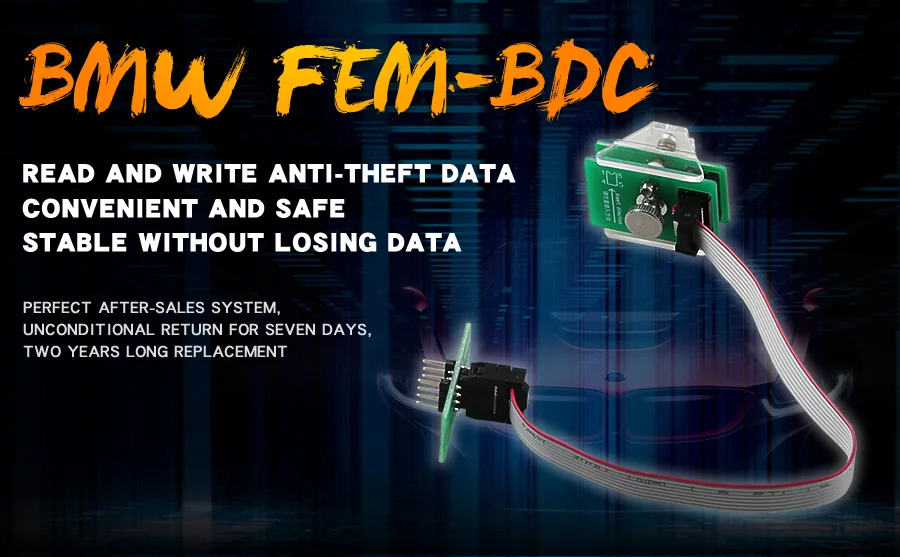 OEM BMW FEM-BDC 95128/95256 Chip Anti-theft Data Reading Adapter 8Pin Adapter Work with VVDI Prog/CG Pro 9S12/Orange5