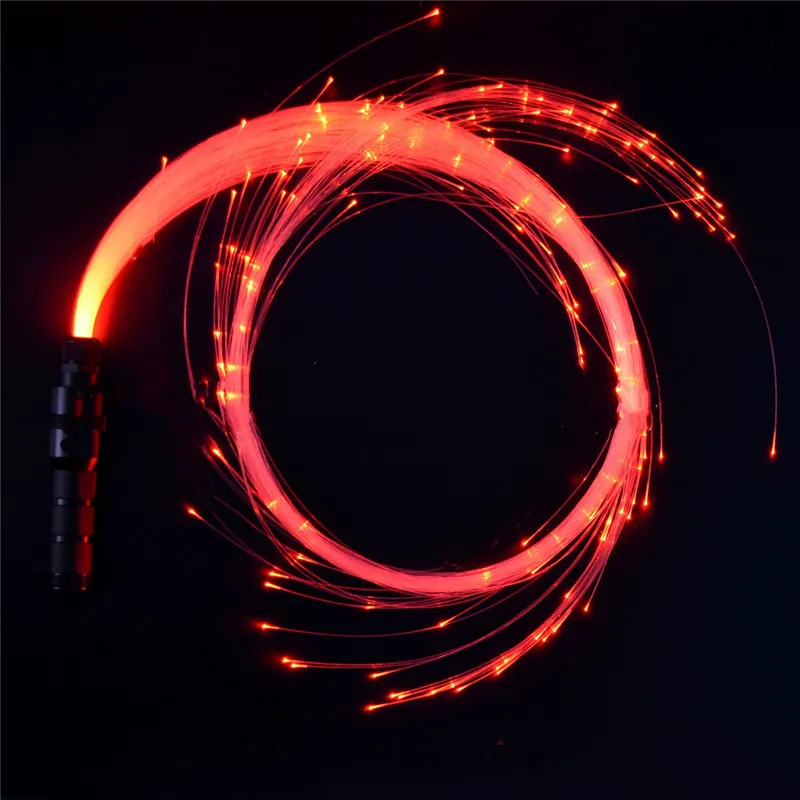 160pcs 0.75mm End Glow Led Fiber Optic Whip Dance Rope Space Whips