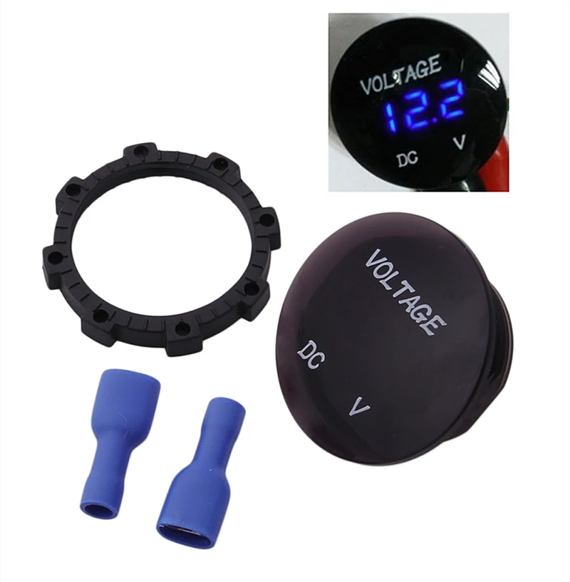 

Drop Shipping Car Motorcycle DC12V-24V LED Panel Digital Voltage Meter Display Voltmeter