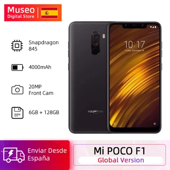 

Global Version Xiaomi POCOPHONE F1 6GB 128GB POCO F1 Snapdragon 845 6.18" Full Screen 20MP Front Camera LiquidCool Cellphone