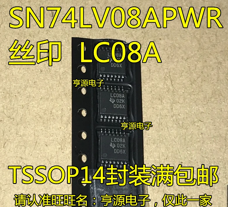20 шт. SN74LV08APW SN74LV08APWR шелкография LV08A TSSOP-14 капсулы