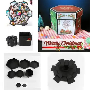 

Surprise Explosion Box DIY Handmade Scrapbook Photo Album Wedding Gift Box for Valentine Christmas Gift Boxes