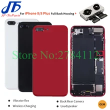 Для IPhone 8 8G 8P Plus задняя крышка полный корпус батарея задняя дверца-крышка средняя рамка Шасси с гибким кабелем части в сборе+ камера